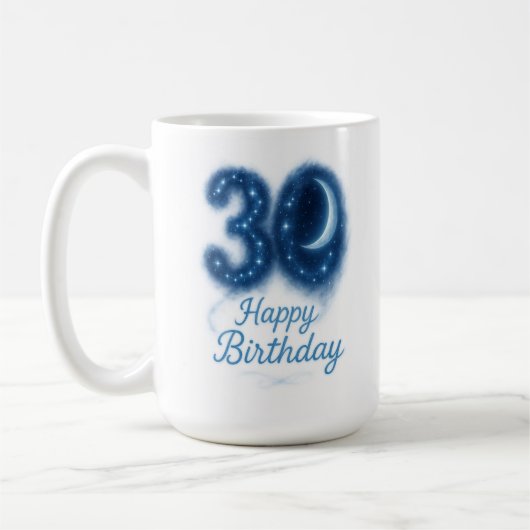 月30日：星空の誕生日マグカップ コーヒーマグカップ (左)