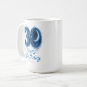 月30日:星空の誕生日マグカップ コーヒーマグカップ (正面左)