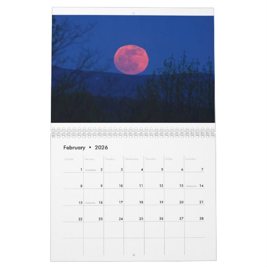 月4 カレンダー (2月 2026)