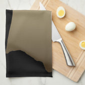 月&カラス、黒鳥キッチンタオル渡し キッチンタオル (四つ折り)