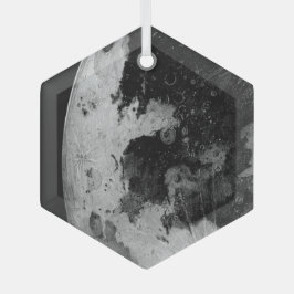 月 ガラスオーナメント