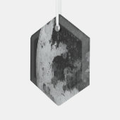 月 ガラスオーナメント (正面左)