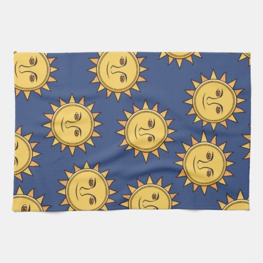 月 キッチンタオル (横)