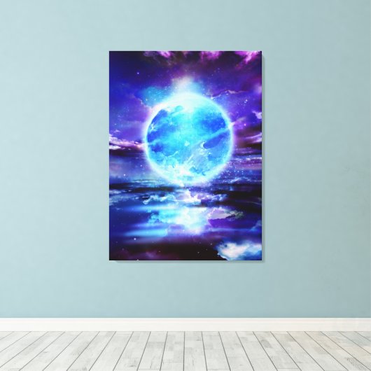 「月」 キャンバスプリント (インサイチュ (ウッドフロア))