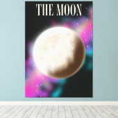 月 キャンバスプリント (インサイチュ (ウッドフロア))