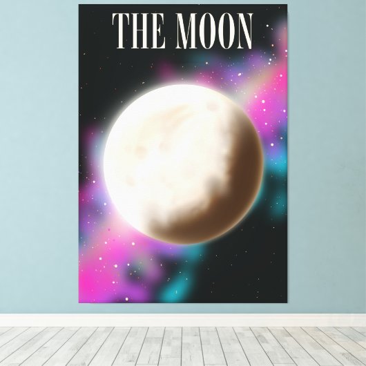 月 キャンバスプリント (インサイチュ (ウッドフロア))