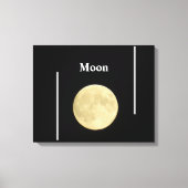月 キャンバスプリント (正面)