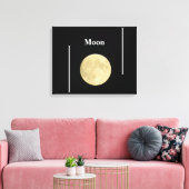 月 キャンバスプリント (インサイチュ (リビング))
