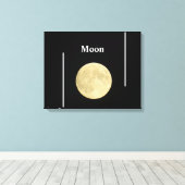 月 キャンバスプリント (インサイチュ (ウッドフロア))