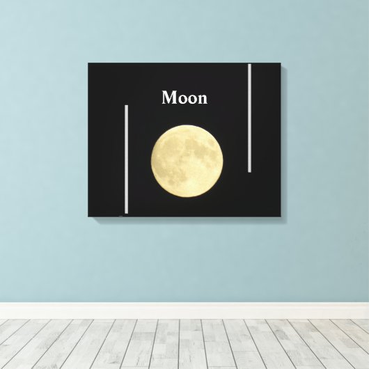 月 キャンバスプリント (インサイチュ (ウッドフロア))