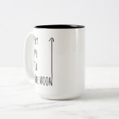 月-グルテンの自由なおたくのマグに私を飛ばして下さい ツートーンマグカップ (正面左)