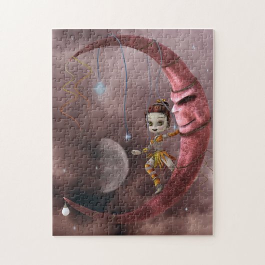 月 ジグソーパズル (縦)
