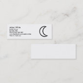 月 スキニー名刺 (正面/裏面)