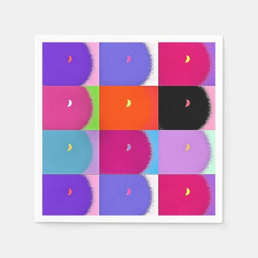 月 スタンダードカクテルナプキン (正面)