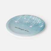 月&スターズシアルベビーシャワーパーティー ペーパープレート (アングル)