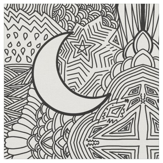 月 ファブリック (クローズアップ)