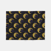 月 フリースブランケット (正面(横))