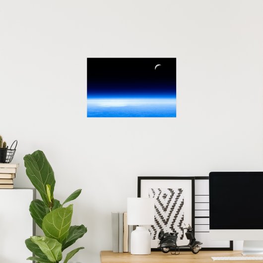 月 ポスター (ホームオフィス)