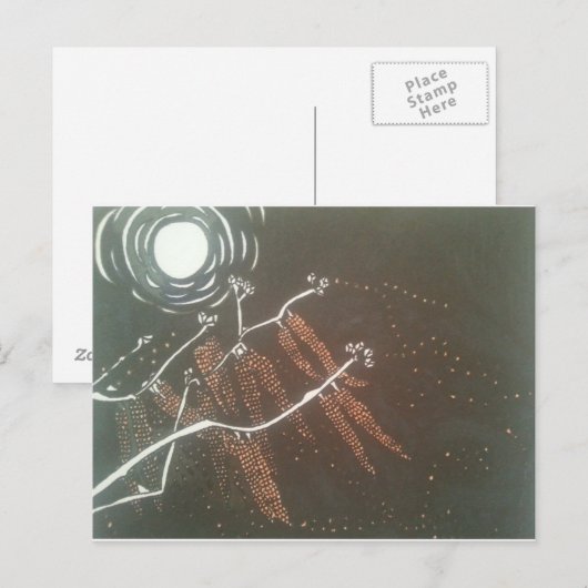 月 ポストカード (正面/裏面)