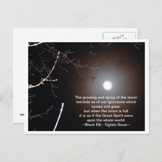 月 ポストカード (正面/裏面)