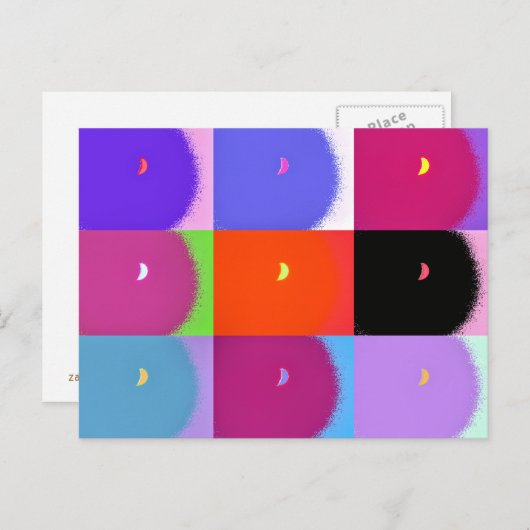 月 ポストカード (正面/裏面)