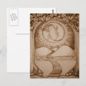 月 ポストカード (正面/裏面)