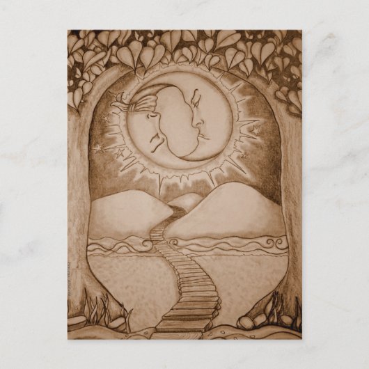 月 ポストカード (正面)