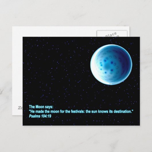 月 ポストカード (正面/裏面)