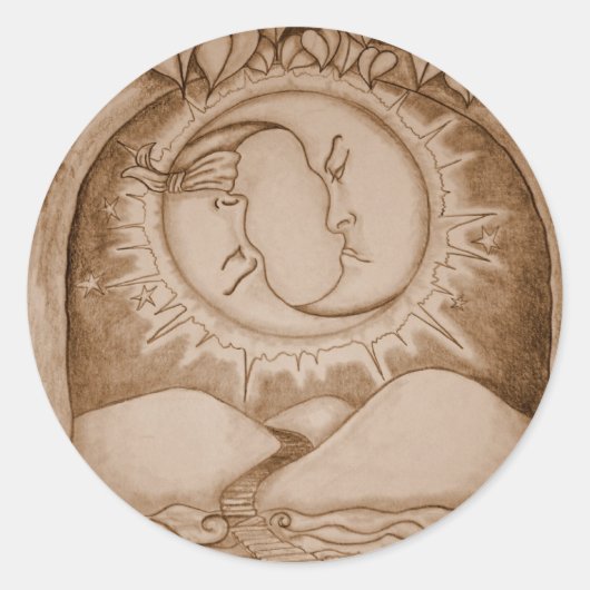 月 ラウンドシール (正面)