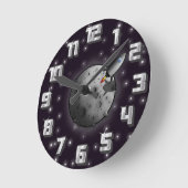 月 ラウンド壁時計 (傾斜)