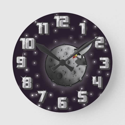 月 ラウンド壁時計 (正面)