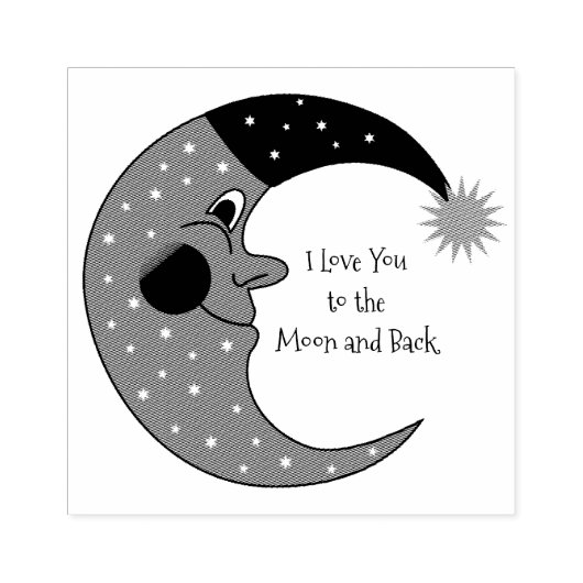 月 ラバースタンプ (インプリント)