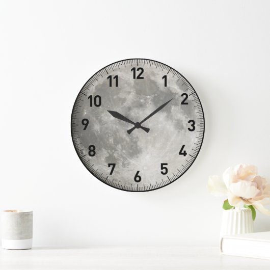 月 ラージ壁時計 (ホーム)