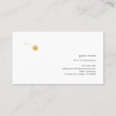 月・太陽・惑星　シンプルな名刺 ・ビジネスカード・ショップカード 名刺 (裏面)