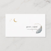 月・太陽・惑星　シンプルな名刺 ・ビジネスカード・ショップカード 名刺 (正面)