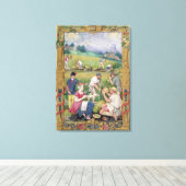 月：威厳がある収穫 キャンバスプリント (インサイチュ (ウッドフロア))