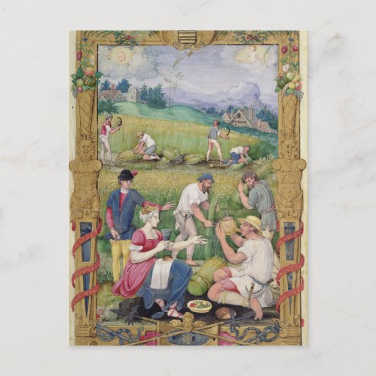 月：威厳がある収穫 ポストカード (正面)