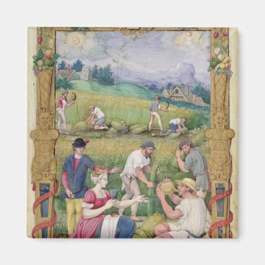 月：威厳がある収穫 マグネット (正面)