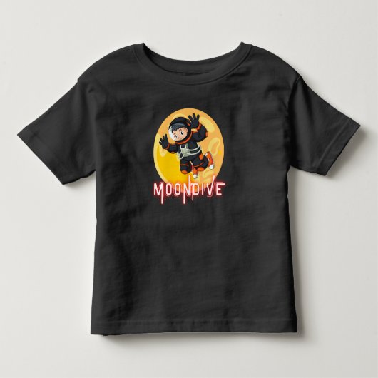 月 – 宇宙宇宙飛行士 トドラーTシャツ (正面)