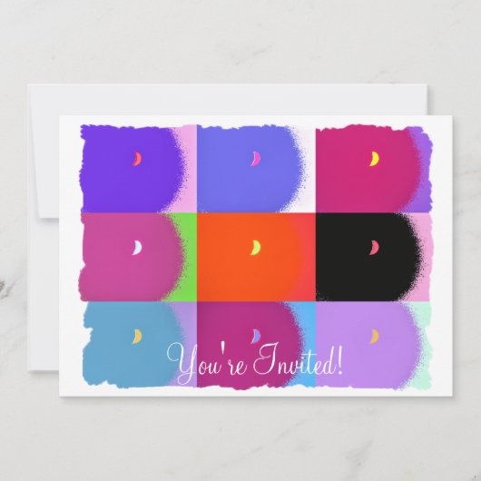 月 招待状 (正面)