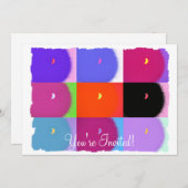 月 招待状 (正面/裏面)