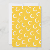 月&星かわいい夜空ブルーイエローベイビーシャワー (裏面)