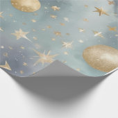 月、星などの天文学 ラッピングペーパー (角)