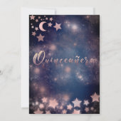 月&星バラ金ゴールド輝くドレス天空 招待状 (裏面)