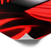 月、星、サンタクロース | AI Art ポスター (角)