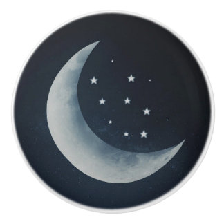 月 星 天体 夜空 セラミックノブ