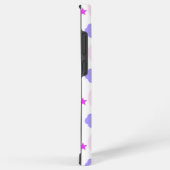 月、星、雲の模様ピンクと紫 SAMSUNG GALAXYケース (右側面)