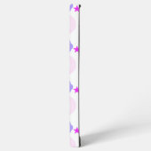 月、星、雲の模様ピンクと紫 SAMSUNG GALAXYケース (左側面)