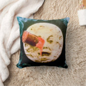 月(染まる手)への旅行 クッション (ブランケット)