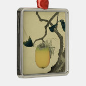 月、柿およびバッタ1807年 メタルオーナメント (右)